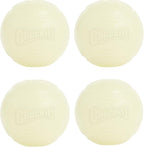 Chuckit! Glow in the Dark Bouncy Balls - Ball for Dogs, Chuckit Dog Toy, Max Glow Balls - Medium, 2.5 Inch, Pack of 4