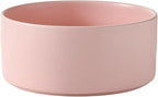6'' Ceramic Dog Bowl - 30Oz Classic Dogs Food & Water Bowl for Small and Medium Breed Dogs, Heavy Duty Non-Slip Dog Dishes, Food Grade Stoneware Pet Bowl, Dishwasher & Microwave Safe, Pink