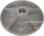 Cat Mate Replacement Bowl - Spare Bowl Compatible with Cat Mate and Closer Pets C500 5-Meal Automatic Pet Feeder