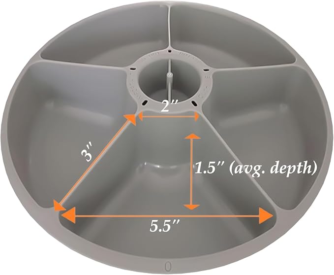 Cat Mate Replacement Bowl - Spare Bowl Compatible with Cat Mate and Closer Pets C500 5-Meal Automatic Pet Feeder
