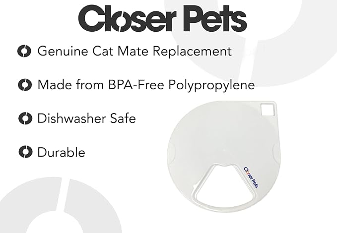 Cat Mate/Closer Pets Replacement Feeder Bowls and Lids (C500 Lid)