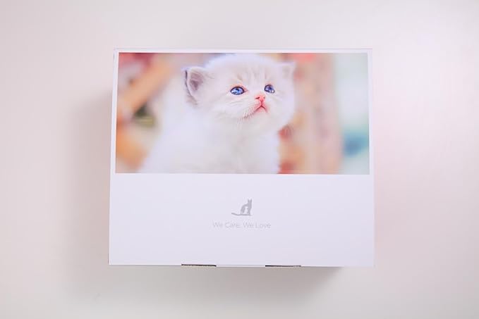 Cordless Cat Water Fountain Battery Operated, FEELNEEDY 4L/135 fl oz Pet Water Fountain for Cats and Dog with Motion Sensor, Ultra Quiet Cat Drinking Fountain with 6 Filters (YPD-C004P), White