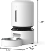 PETLIBRO Automatic Cat Feeder, 5G WiFi Automatic Dog Feeder with Freshness Preservation, 5L Timed Cat Feeders with Low Food Sensor, Up to 10 Meals Per Day, Granary Pet Feeder for Cats/Dogs