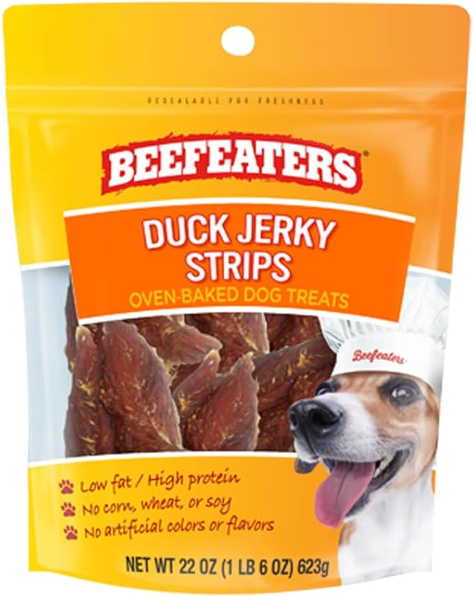 Beefeaters Pet Treats Duck Jerky Strips, 22oz
