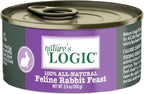 Natures Logic NL00106 Rabbit Feast Canned Feline Food, One Size