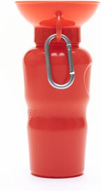 Springer Dog Water Bottle | Portable Travel Water Bottle Dispenser for Dogs | Dog Gift Seen on Oprah's Favorite Things, Shark Tank | Leak-Proof Bottles Fill Bowl with Water | BPA-Free 22oz Poppy