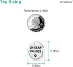 MYLUCKYTAG Stainless Steel QR Code Cat Tags - Pet Online Profile - Scan QR, Receive Instant Pet Location Alert Email