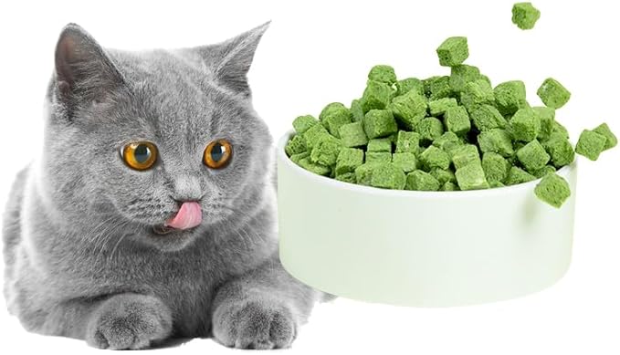 3.8oz Cat Grass Sticks for Hairball Remedy and Teeth Cleaning, Chicken Flavored Hairball Treats for Cats, Natural Freeze Dried for Indoor Cats