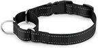 PLUTUS PET Reflective Martingale Collar with Quick Snap Buckle,No Pull Dog Choker Collar for Small Medium Large Dogs,XS,Black
