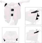 Pet Carrier Bicycle Basket Bag Pet Carrier/Booster Backpack for Dogs and Cats with Big Side Pockets,Comfy & Padded Shoulder Strap,Travel with Your Pet Safety（Pink Carnation）