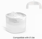 Cheerble Replacement Filters for Cheerble E1 Lite, Pumpless Cat Water Fountain, Two-Three Months Set of Replacement Filters for Ultra Quiet Pet Water Fountain, White, 4 Count (Pack of 1)