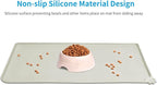 AUDWUD Silicone Waterproof Pet Feeding Mats,Anti Slip Bowl Pad, Dog Mat for Food and Water