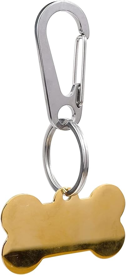 Dog Tag Clips 304 Stainless Steel Pet ID Tag Holder for Dog Cat Collars and Harnesses(8pcs), Silver 04