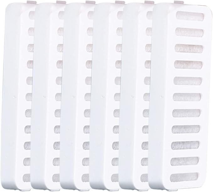Suertree 6pc Replacement Filters & Replacement Pre-Filter Sponges for 3L Automatic Pet Fountain Cat Water Fountain Dog Water Dispenser