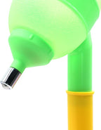 NACOCO Pet Standing Water Dispenser - Cat Dog Standing Detachable Pole Automatically Feeding Water Height Adjustable(Green/Red/Yellow Adjustable Rods, Green Water Tap)