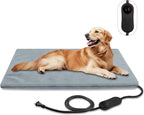 Pet Heating Pads for Cats & Dogs Outdoor, 27.5x15.7inches Dog Cat Heating Pad Bed Outdoor Waterprooof, Warming Heated Cat Dog Bed Blanket Outdoor, Heated Pet Mat, Gifts for Cats Dogs in Winter