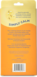 Arm & Hammer “Simply Calm” Dog Grooming Slicker Deodorizing Brush with Fragrance Transfer Technology – Scented Self-cleaning for Shedding, Scented for Dogs with Sweet Lily & Vanilla Scent