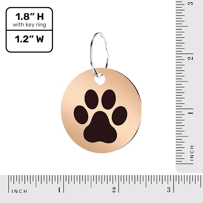 MYLUCKYTAG Stainless Steel QR Code Dog Tags - Scan for Instant Pet Location Alerts