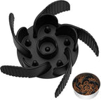 MateeyLife Slow Feeder Dog Bowls Insert with Suction Cups, Cuttable Design for Large & Medium Breeds, Fit for Regular Elevated, Compatible with Metal and Ceramic Dog Bowls for Slow Eating (Black)