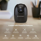 Amcrest 1080P WiFi Camera Indoor, Nanny Cam, Dog Camera, Sound & Baby Monitor, Human & Pet Detection, Motion-Tracking, 2.4Ghz Only, Pan/Tilt Wireless IP Camera, Night Vision, Smart Home ASH21-B