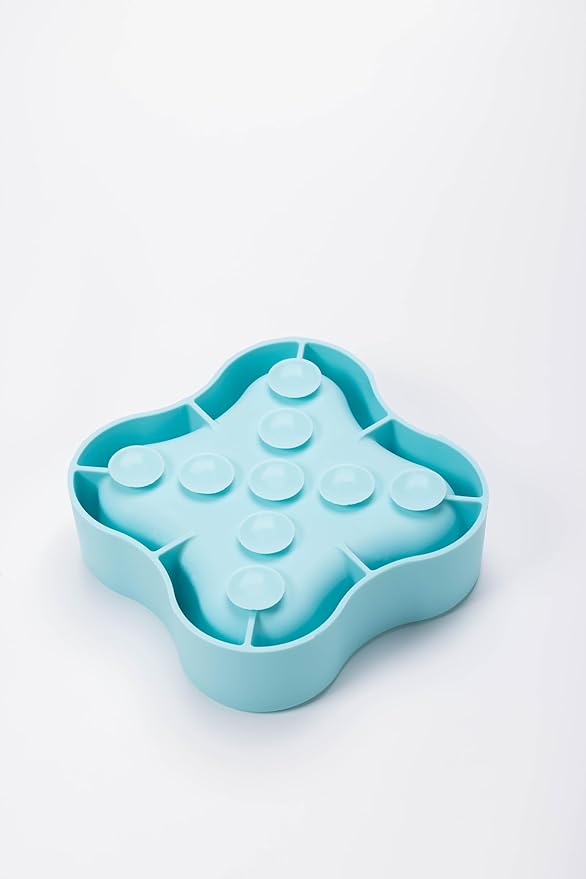 Silicone Slow Feeder Dog Bowl, Non-Slip Pet Food Dish for Small & Medium Dogs, Interactive Slow Eating Bowl, Puzzle Toy for Pets Food Training, Healthy Eating Aid, Anti-Choking