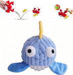 Dog Toys for Aggressive Chewers,Squeaky Dog Toys to Keep Them Busy,No Stuffing Interactive Dog Chew Toys,Suitable for Medium,Large and Small Dog(Blue Whale)