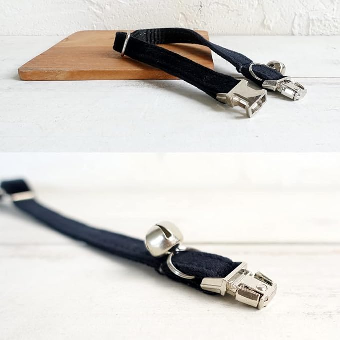 Cat Collar Personalized with Name Phone Number Engraved,Customized with Bell for Small Dogs Puppy Kitten