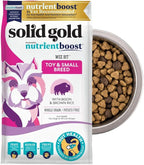 Solid Gold Toy & Small Breed Dog Food Dry Small Bites – Real Bison & Healthy Whole Grain Dogfood – Potato Free, High Fiber Healthy Dog Kibble w/Probiotics for Gut Health – NutrientBoost™ – 11 lb