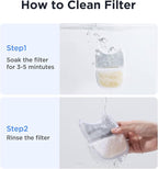 10 Pack Pet Water Fountain Filter Replacement for 135 fl oz/4L Wilreless Cat Water Fountain (for YPD-C004S,YPD-C004P)