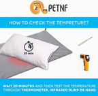 PETNF Pet Heating Pad Temperature Adjustment Heated Dog Pad Anti-bite Puppy Heating Pad with Timer Cat Heating Pad Indoor Waterproof Pet Warming Pad Electric Heated Bed Mat for Small/Medium/Large Dog