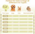 3 in 1 Cat Steam Brush, Pet Spray Hair Removal Comb for Shedding & Grooming, Water Brush for Cats Dogs Small Animals Long Short Haired with One-Click Release Button(Yellow)