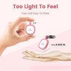 Pawaii QR Code Dog ID Tag, Silent Silicone Tag, Modifiable Pet Online Profile, Free Emergency Contact, 1Pack (Pink)