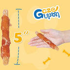 gazeupon Dog Treats, Chicken Wrapped Oat Biscuits Stick, Dog Chews for Training w/Glucosamine Chondroitin, Rawhide Free