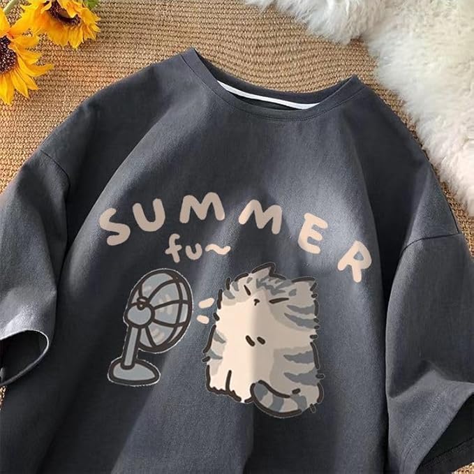 Graphic Tees Y2k Summer Tops 2024 Grunge Basic Tees for Women Y2k Shirt Streetwear Short Sleeve Shirts