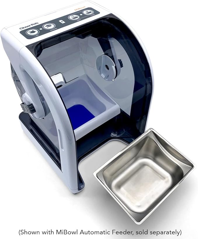 Closer Pets Stainless Steel Insert and Ice Pack - Compatible with The MiBowl Automatic Microchip Pet Feeder