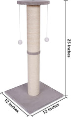 Cat Scratching Post-Scratching Post with Sisal Rope for Indoor Cats Large Cat Scratching Post sisal cat Scratcher Cute for Kitten Scratching Post(25 inch)