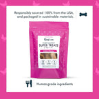 King Lou Pets - Whole Chicken Wing Tips - Dehydrated Raw Chicken Dog & Cat Treats - USA-Made - Rich in Collagen, Glucosamine, Chondroitin for Hip & Joint Health - 30 Count