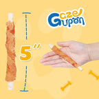 Gazeupon Chicken Wrapped Rawhide Dog Treats,Healthy Training Sticks, Teeth Cleaning Dog Chews w/Glucosamine Chondroitin