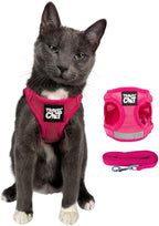 Travel Cat Harness and Leash Set - Adjustable Fit Mesh Cat Harness and Reflective Strap - Comfort Walking Vest for Kitten for Outdoor Walking, Hiking (Extra Small)