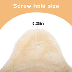 Beige Cat Hammock, Extra Large (12.4"), Cozy Hammock with Deep Basket, Attachment Design for Cat Tower