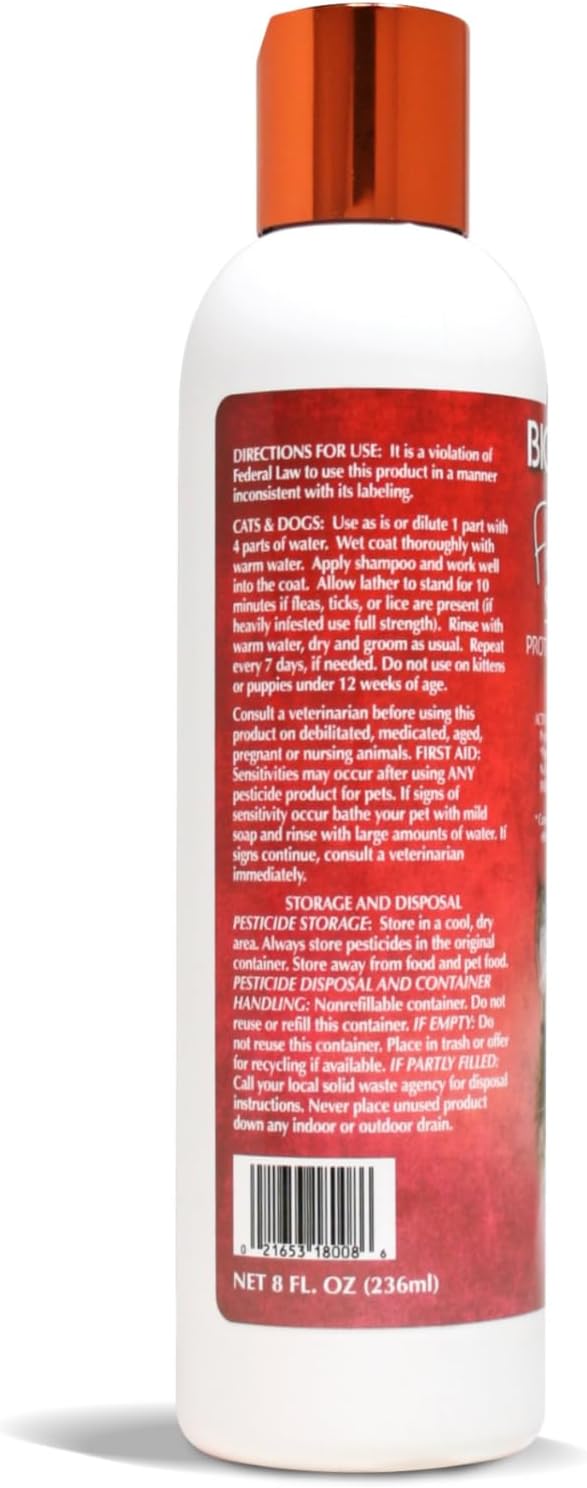 Bio-Groom Flea & Tick Dog Shampoo - Flea and Tick Prevention for Dogs, Cat Flea Treatment, Cruelty-Free, Made in USA, Natural Tick Repellent, Protein-Lanolin Shampoo - 8 fl oz 1-Pack