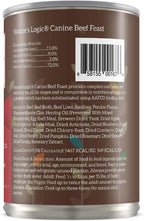 Nature's Logic Grain-Free Canned Dog Food - 95% Animal Proteins - 100% Natural Wet Dog Food Cans - No Common Allergens - All Life Stages - Ideal for Sensitive Dogs - Beef (13.2 oz, 12 pack)