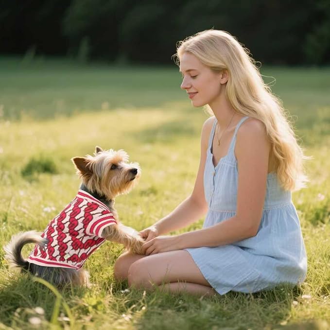 Pet Sweaters for Dogs Boys and Girls, Dynamic Letter Patterned Dog Sweater,Dog Cardigan,Pet Clothes,Pet Knitted Clothing,Fit for Different Seasons and Kinds of Dogs (Pink XS)