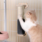 haozaikeji Cat Scratching Post for Crate Cage, Cage Mount Cat Scratcher Cage Scratcher Pole Natural Sisal Cat Scratching Post with Self Groomer and Massager for Indoor Cats Kitten