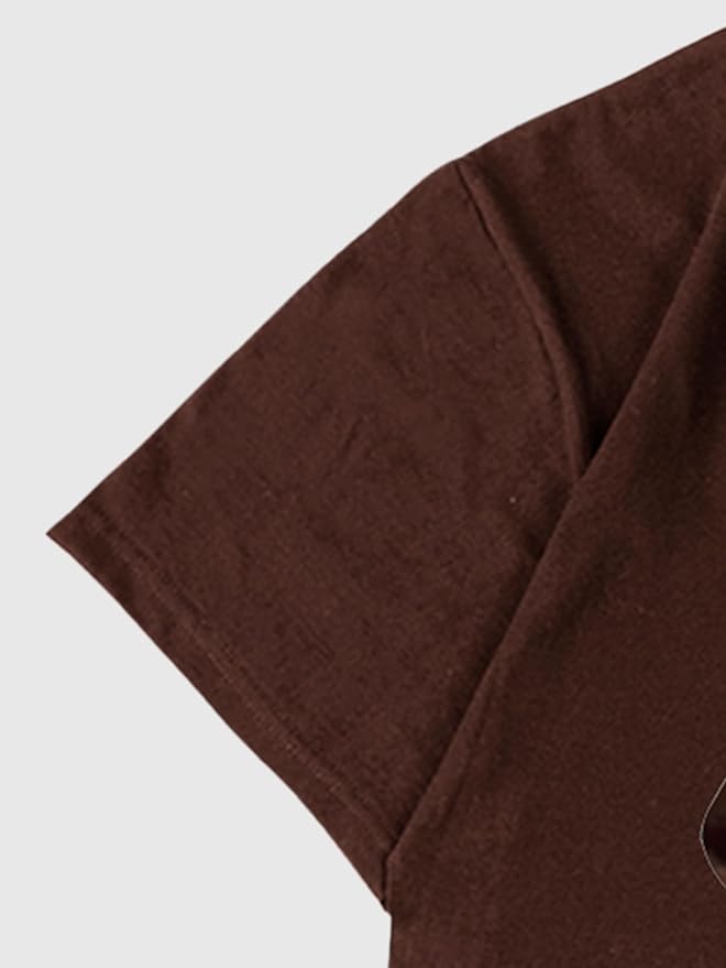 Verdusa Women's Lips Print Graphic Tees Y2k T Shirts Summer Crew Neck Vintage Going Out Tops