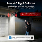 aosu Security Cameras Outdoor Wireless, 4 Cam-Kit, No Subscription, Solar-Powered, Home Security Cameras System with 360° Pan & Tilt, Auto Tracking, 2K Color Night Vision, Easy Setup, 2.4 & 5GHz WiFi