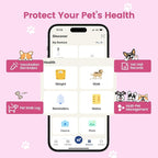 Dog ID Tag with QR Code & NFC, Silent Silicone Dog Name Tags Personalized for Pets - Scan QR for Instant Location Alert, Emergency Contact and Modifiable Pet Profile (Pink)