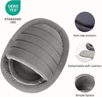 BALANCE 2 in 1 Cat Bed Cave for Kittens and Small Dogs, Cat Tents for Indoor Cats, Covered Cat Beds with Removable Cushion, Calming Cat Nest, Cat Hideaway, Washable Cat House with Non-Slip Bottom