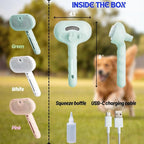 Pet Steam Brush for Cats Dogs, 3-in-1 Cat Grooming Tool with Water Spray and Quick Hair Release Button, Hair Removal Comb for Shedding, Steamy Brush (Pink)