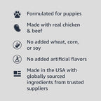 Amazon Basics Puppy Chopped Ground Dinner Canned Dog Food, with Chicken & Beef, 13.2oz (Pack of 12)